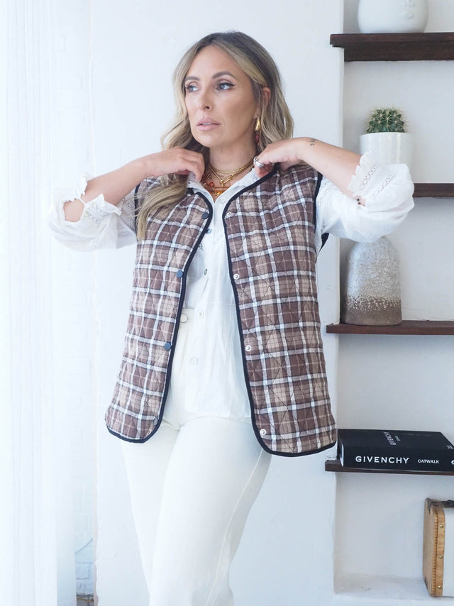Plaid Vest