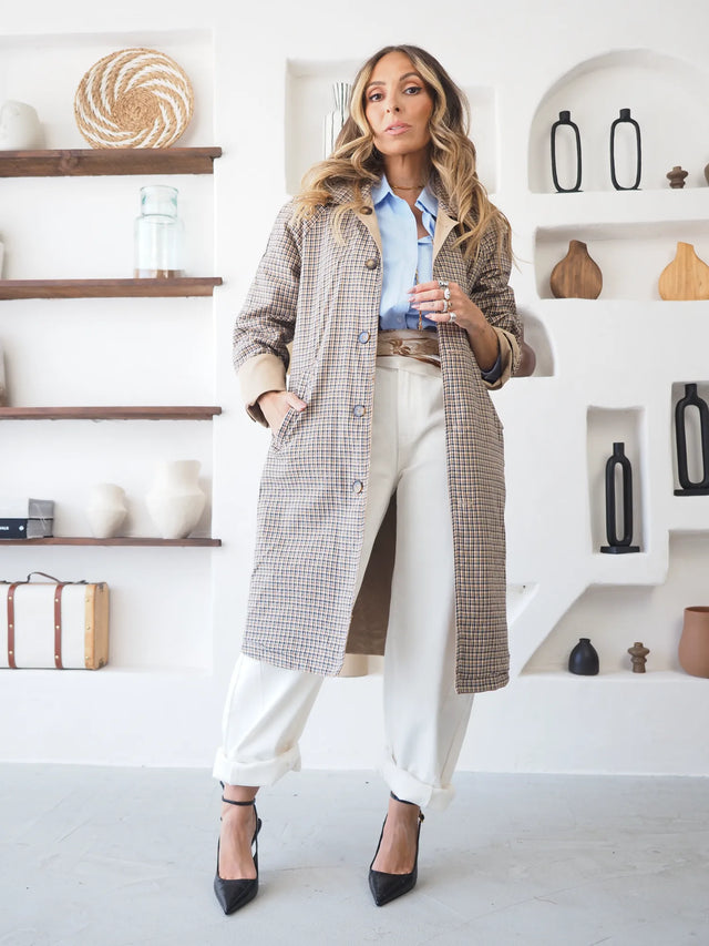 Trench Midi Reversível