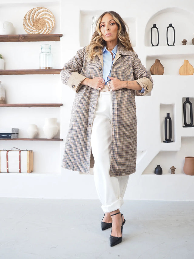 Trench Midi Reversível