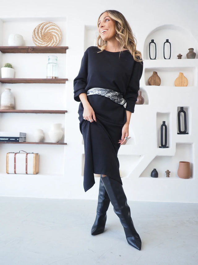 Conjunto de Malha Camisola e Saia