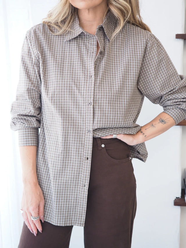 Chemise à carreaux