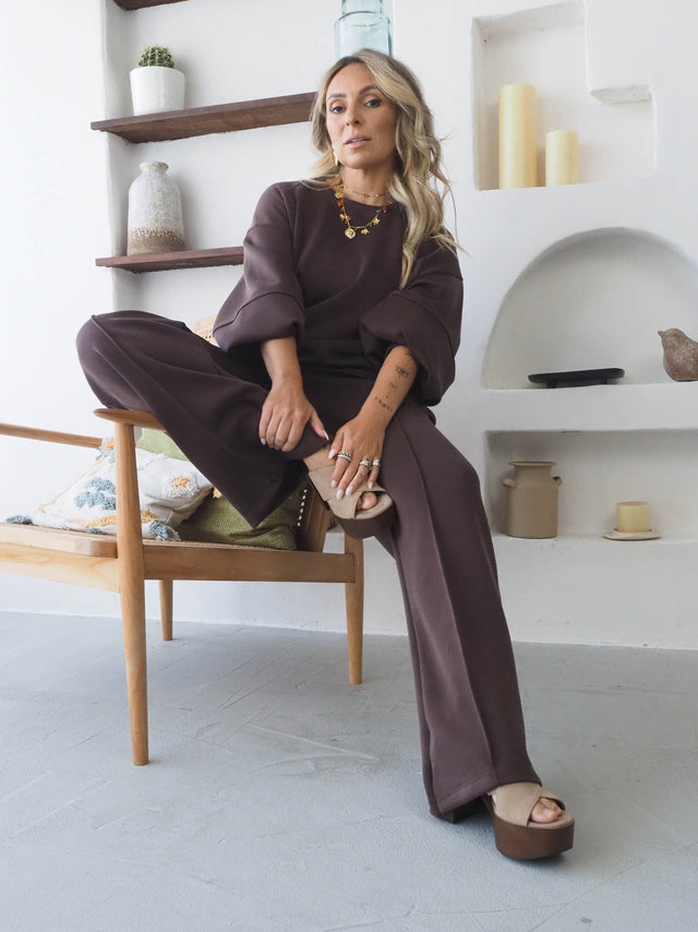 Conjunto Felpa Camisola e Calças