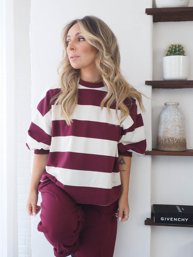 Sweatshirt Às Riscas
