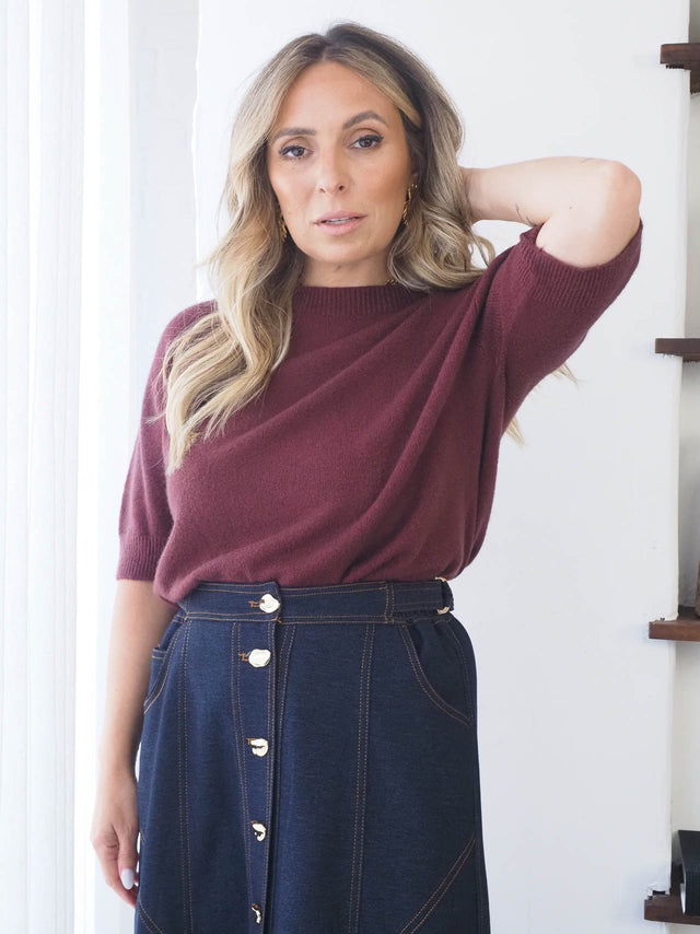 Camisola de Malha Manga Curta
