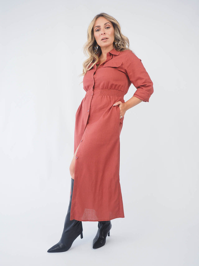 Midi Shirt Dress