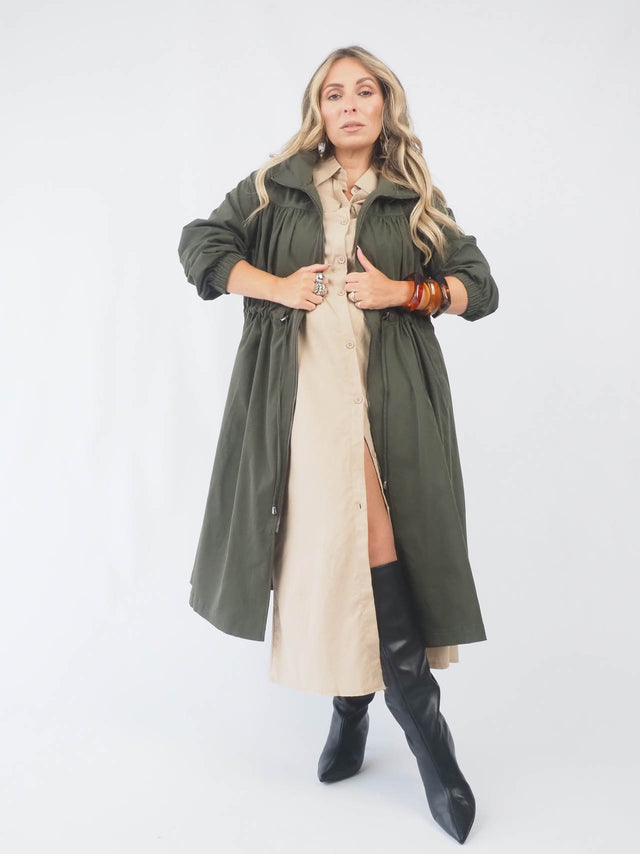 Adjustable Long Parka