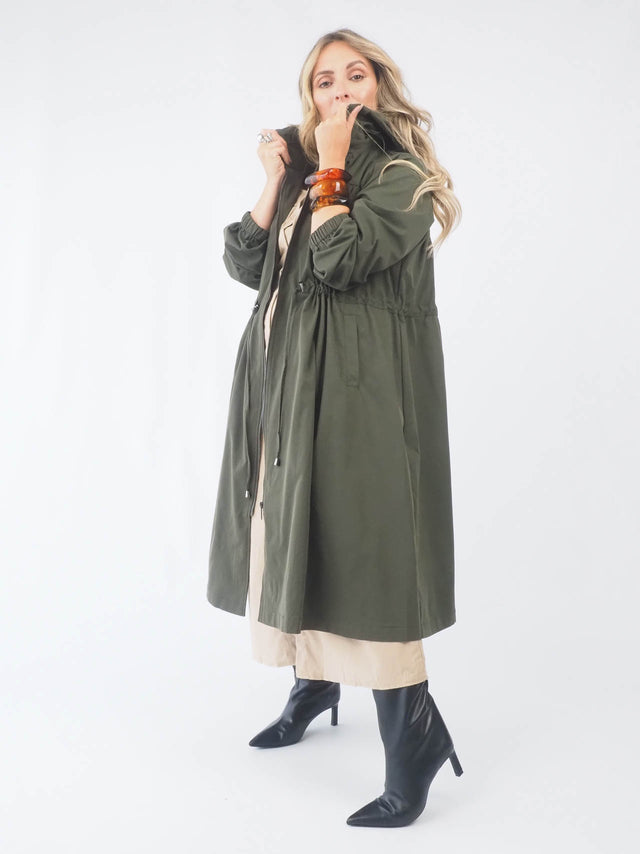 Adjustable Long Parka