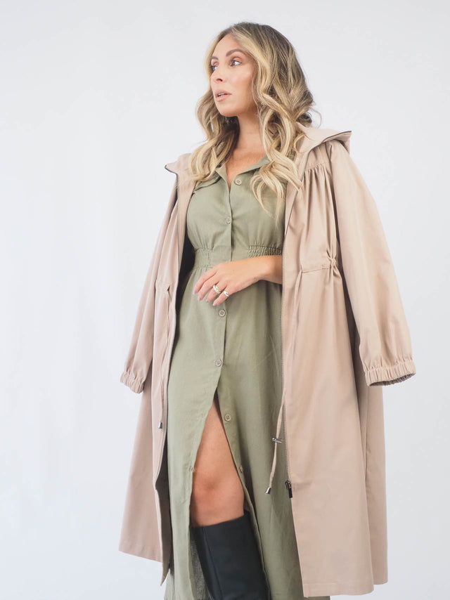 Adjustable Long Parka