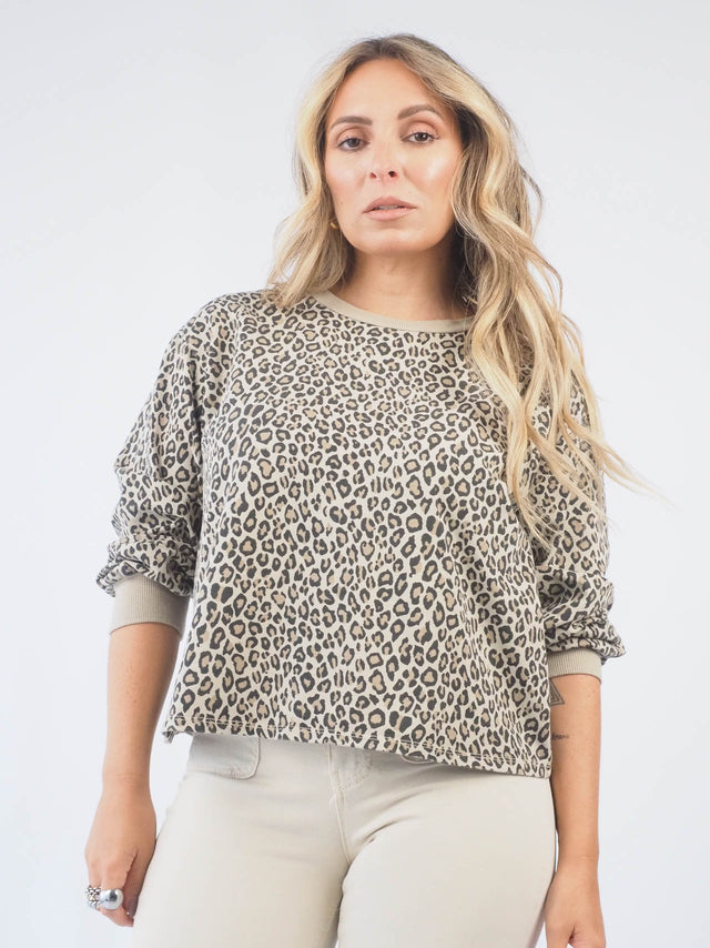 Animal Print Sweatshirt