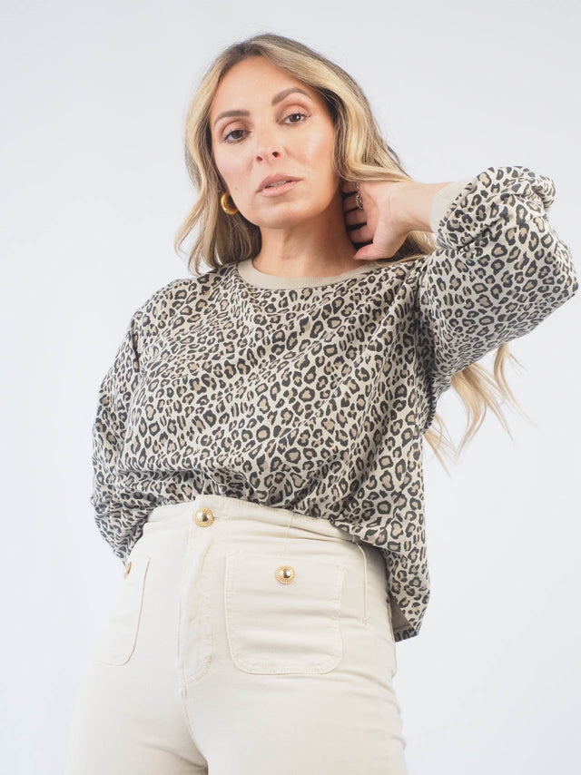 Animal Print Sweatshirt