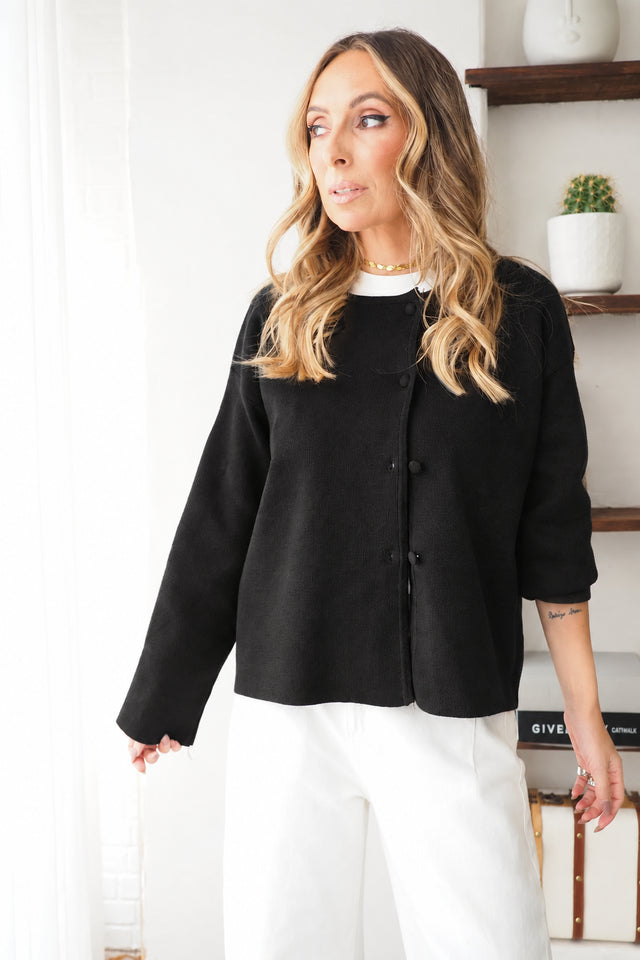 Gilet en maille à boutons