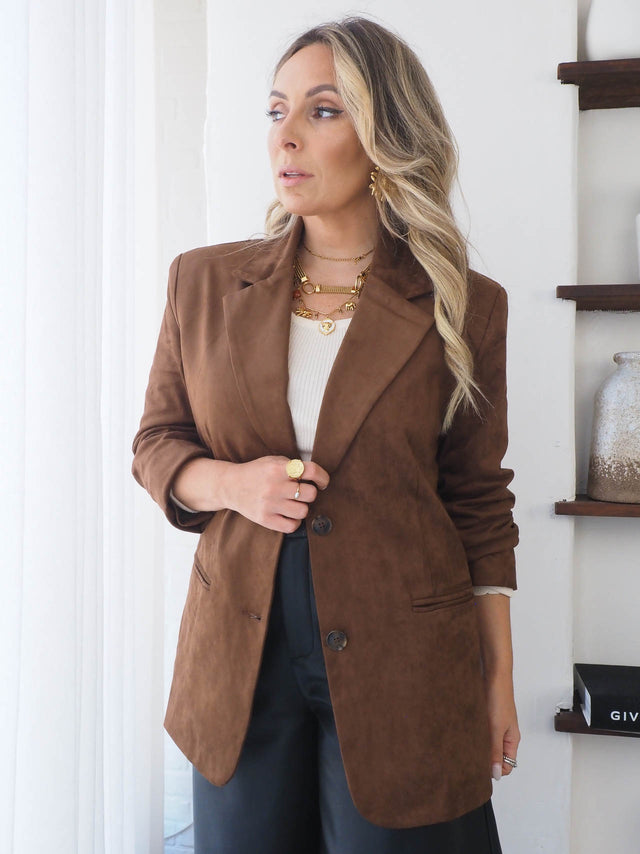 Blazer Efeito Camurça