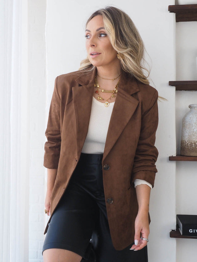 Blazer Efeito Camurça