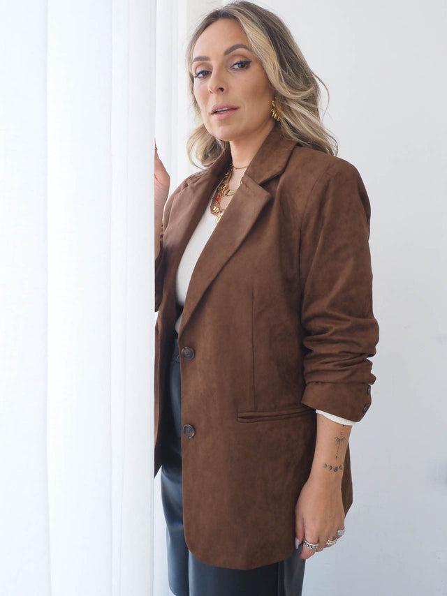 Blazer Efeito Camurça