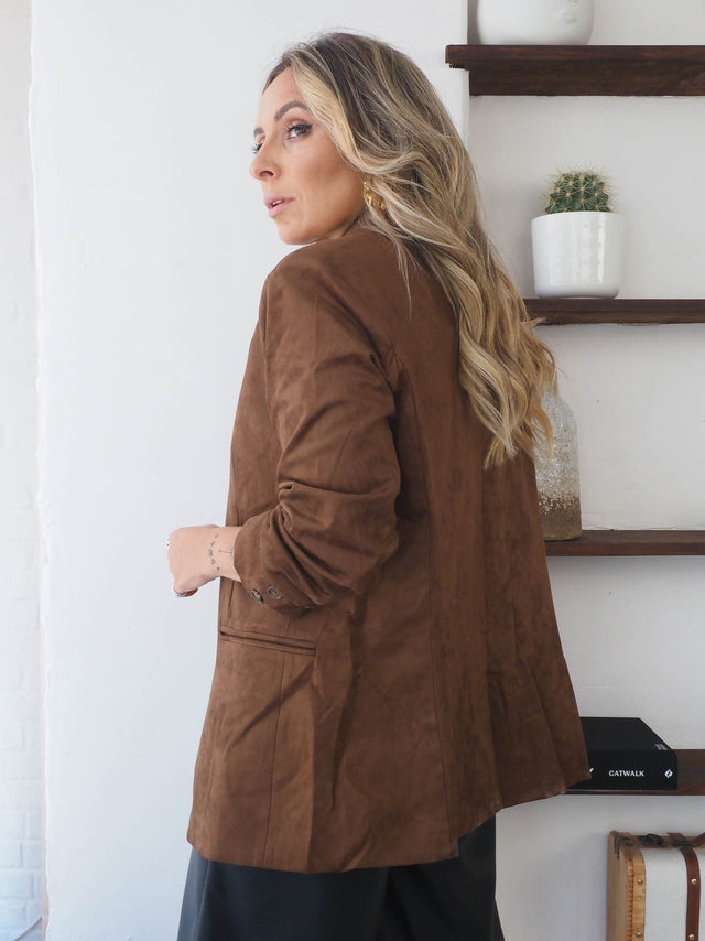 Blazer Efeito Camurça