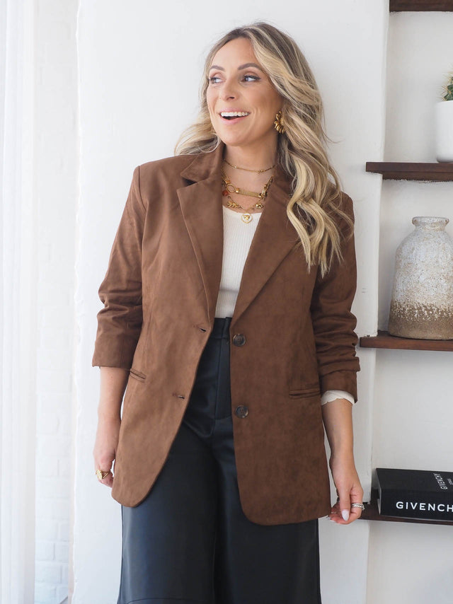 Blazer Efeito Camurça