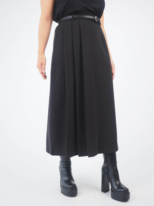 Pleated Midi Skirt