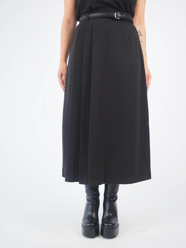 Pleated Midi Skirt