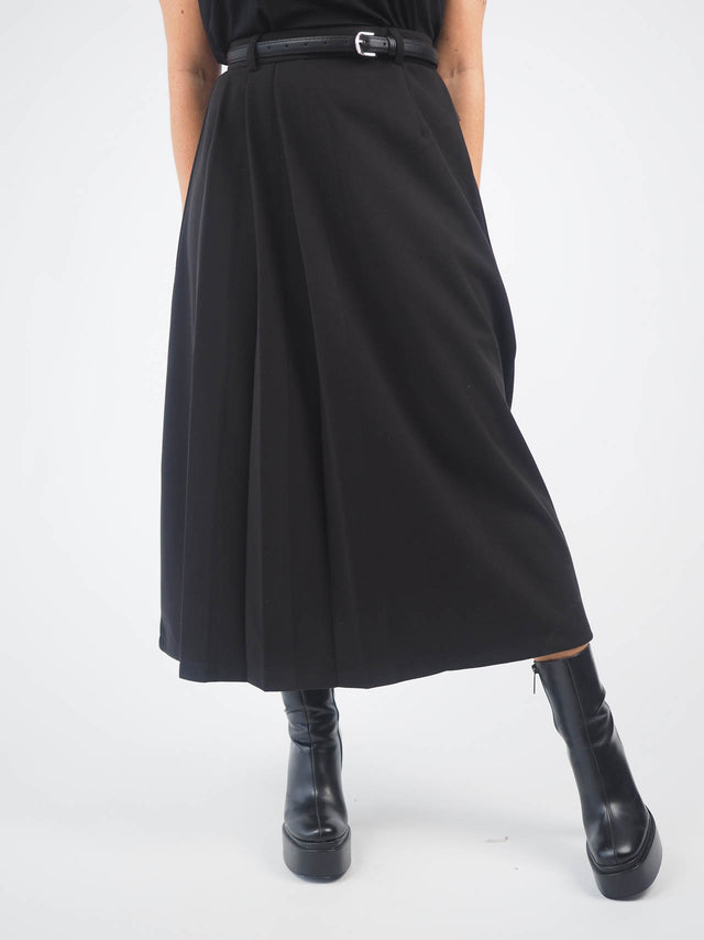 Pleated Midi Skirt