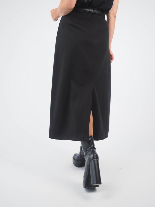 Pleated Midi Skirt