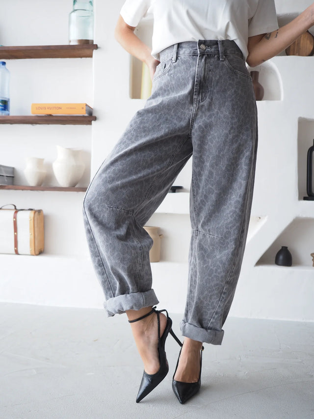 Barrel Jeans Animal Print
