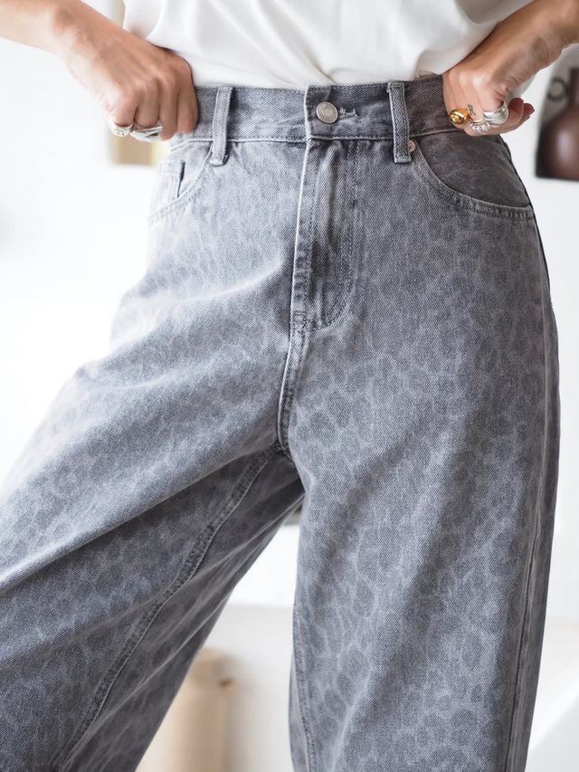 Barrel Jeans Animal Print