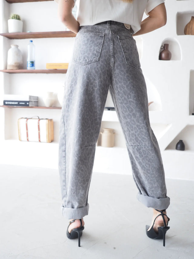 Barrel Jeans Animal Print