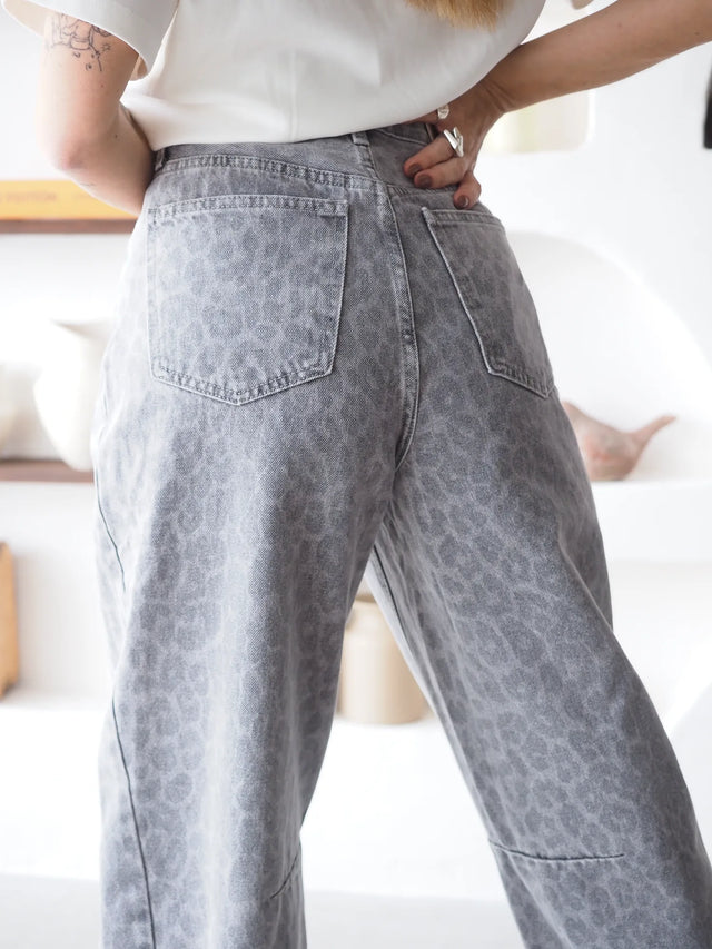 Barrel Jeans Animal Print