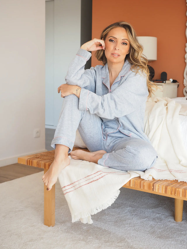 Pijama Básico Cardado Botões