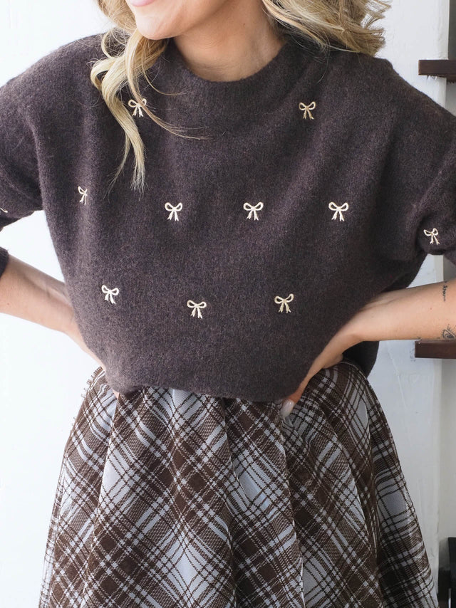 Camisola de Malha Com Laços