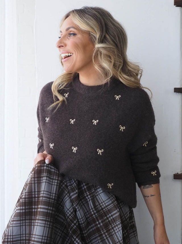 Camisola de Malha Com Laços