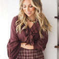Blusa Com Folhos