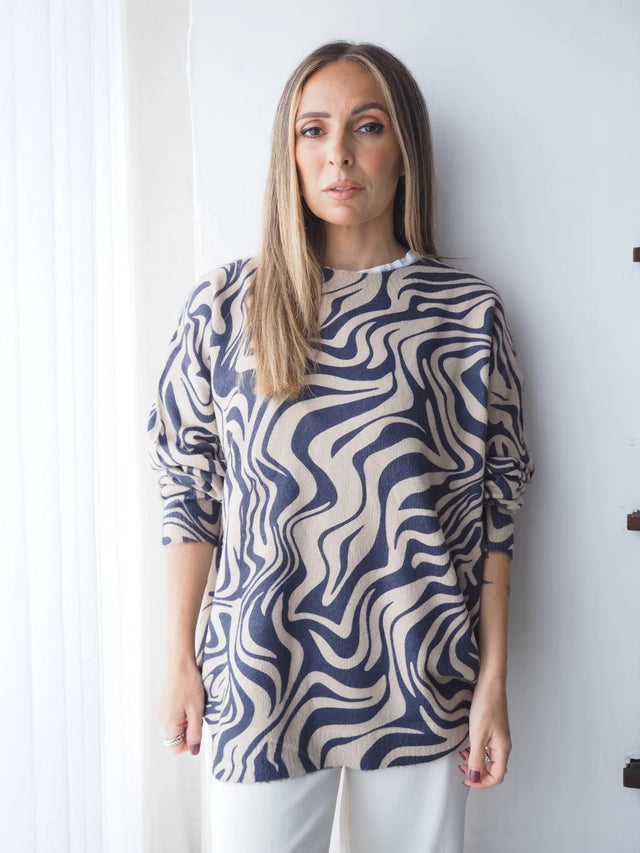 Camisola Malha Estampada