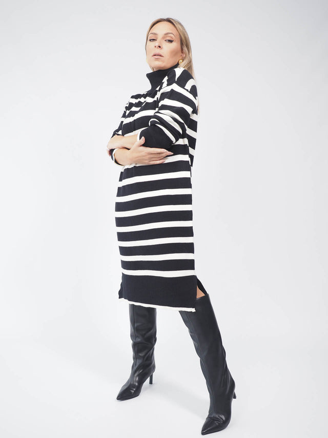 STRIPES KNITTED DRESS