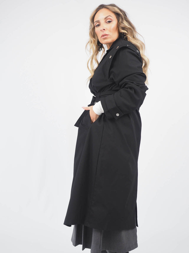 Trench Coat Com Botões