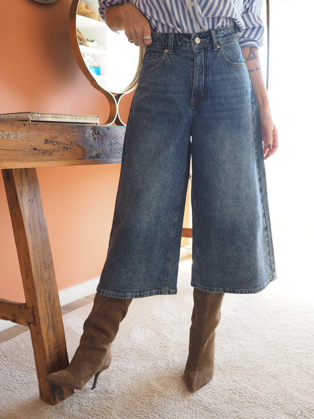 Denim Bermuda Shorts