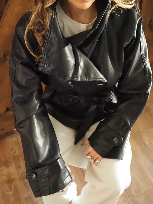 Faux Leather Jacket