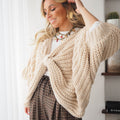 Thick Knit Shirt with Knot