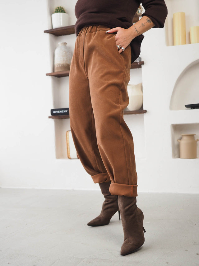 PaperBag High-Waisted Pants