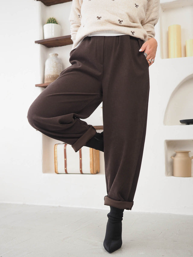 PaperBag High-Waisted Pants