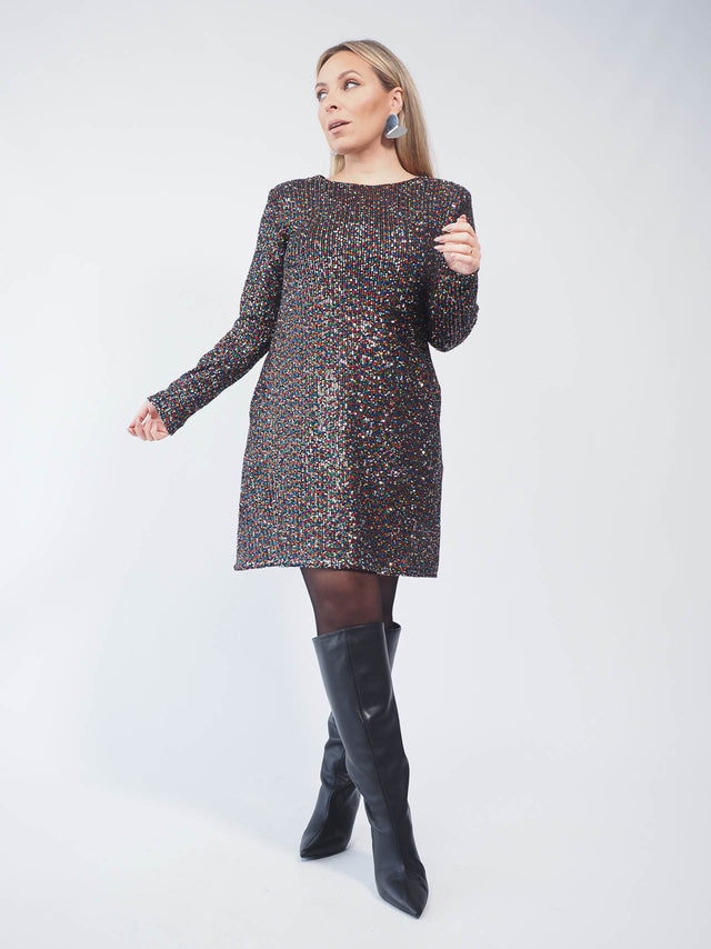 DRESS WITH SEQUINS