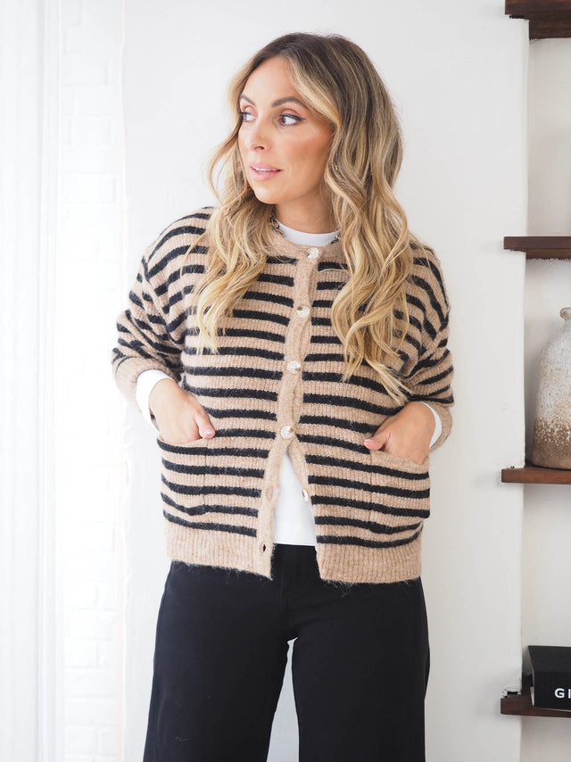 Casaco de Malha Riscas