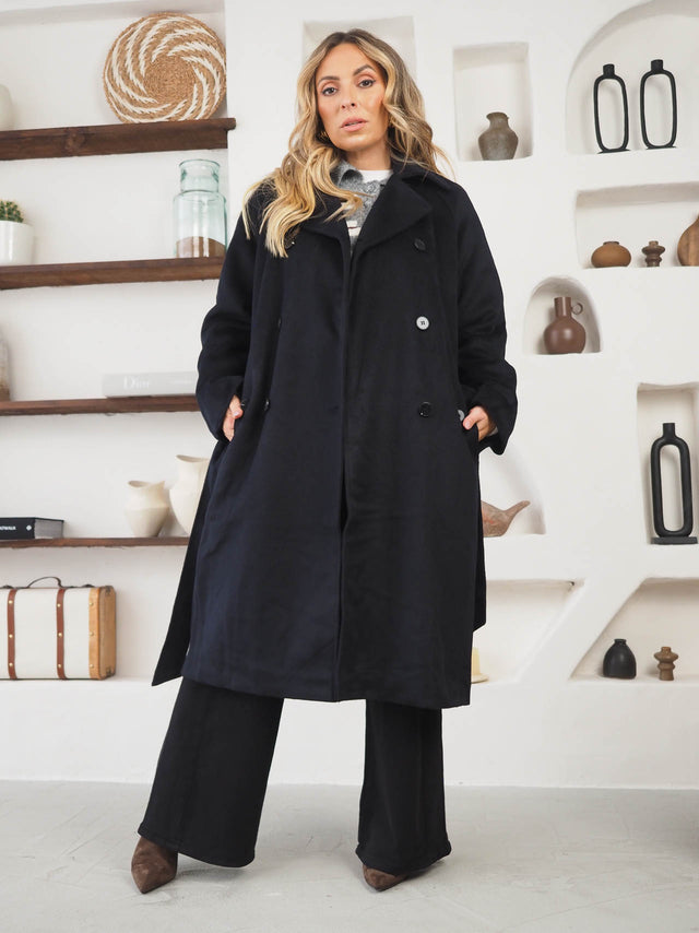 Manteau avec ceinture