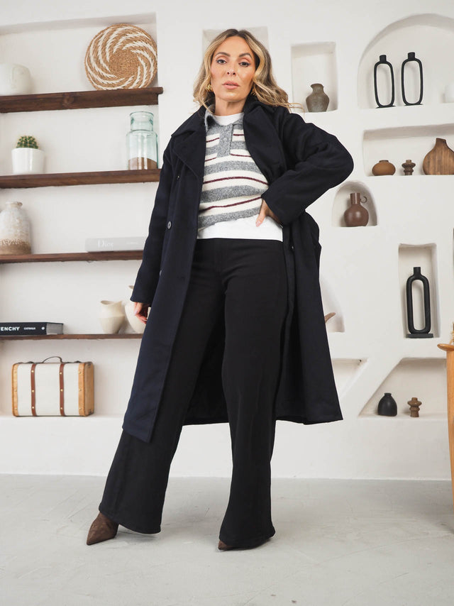 Manteau avec ceinture