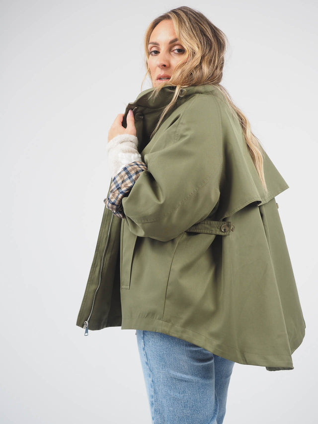 Blusão Trench Oversize