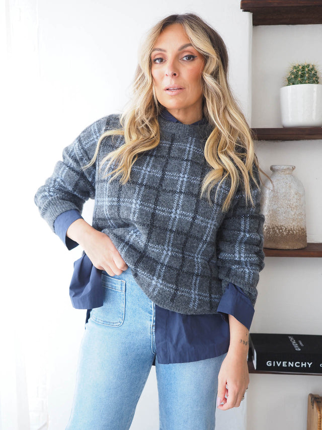 Camisola Malha Xadrez