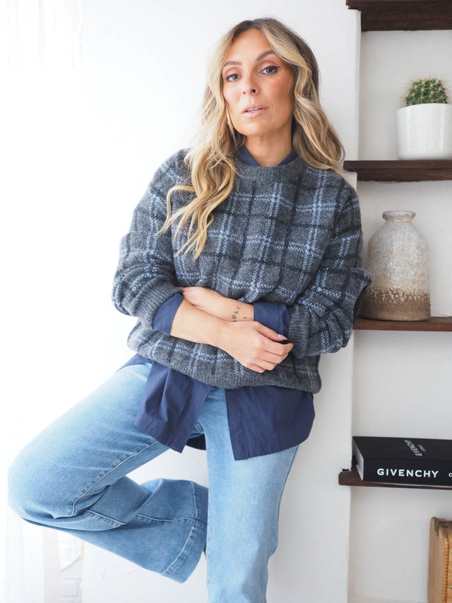 Camisola Malha Xadrez