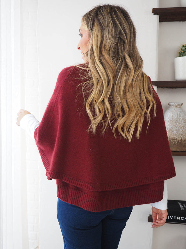 Knitted Jacket with Flap