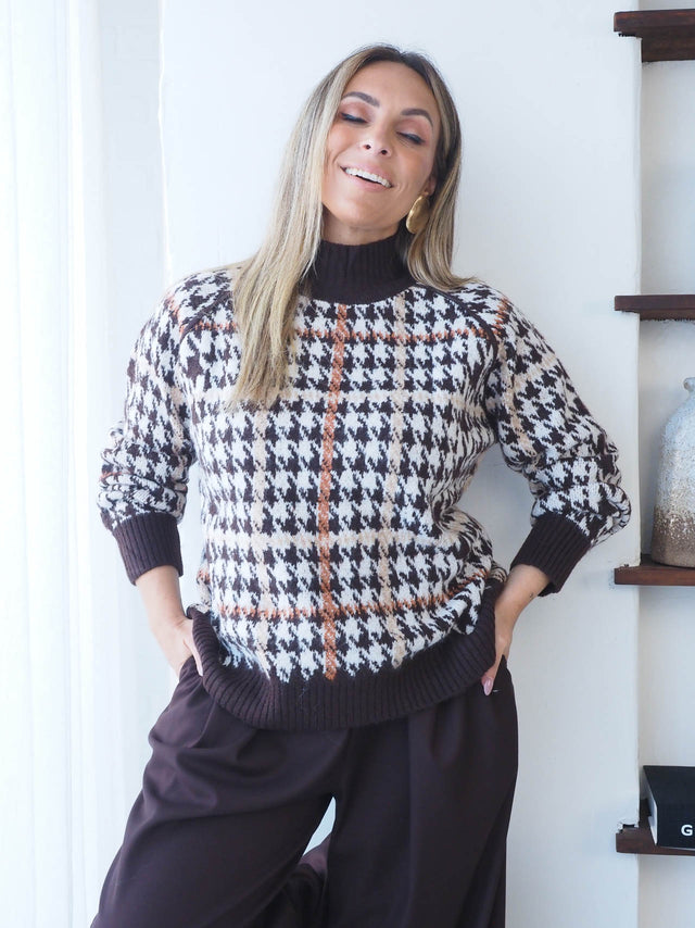 Camisola Malha Pata de Galo