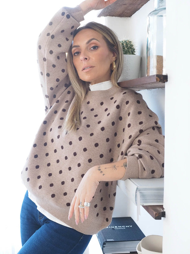 Camisola Malha Bolinhas